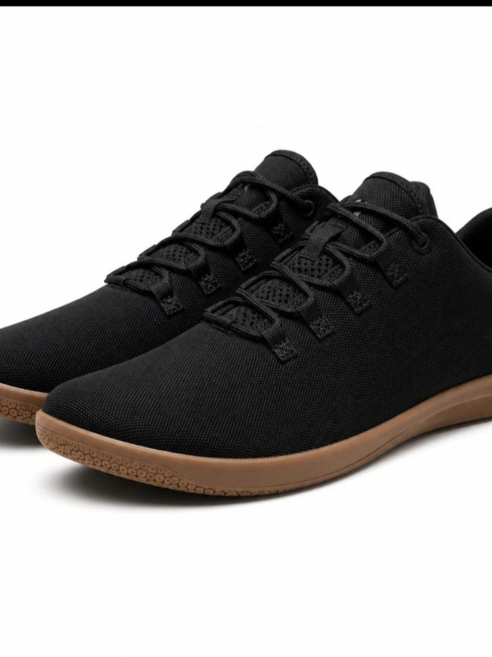 Nobull Canvas Trainers Sneakers Mens Size 12 Black Gum Casual Shoes